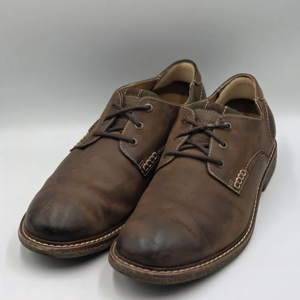 G.H. Bass Brewer Leather Shoes Mens 10.5M Brown Casual Loafers 4181